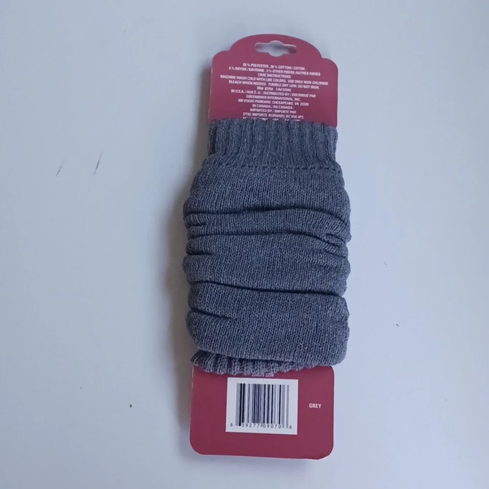 Juncture Leg Warmers Gray New